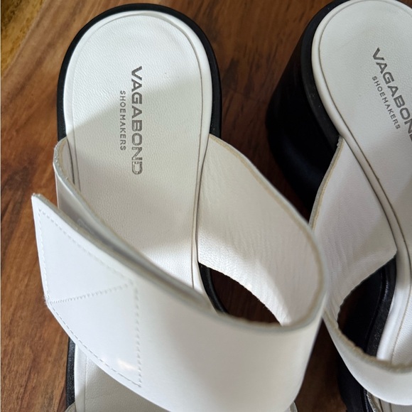 Vagabond Women's White platform Slide Sandals - Picture 3 of 10